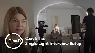 Quick Tip - Lighting an Interview with One Light
