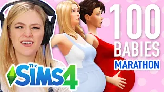 Single Girl Tries The 100 Baby Challenge Season 1 Marathon | Sims 4