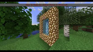 How To Create An Aether Portal In Minecraft