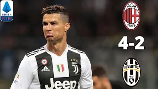 Milan 4-2 Juventus | Ronaldo Goal Not Enough as Milan Stun Serie A Leaders