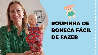 ROUPA DE BONECA FÁCIL DE FAZER
