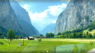 From Zurich to Lauterbrunnen 2023.  Цюрих Лаутербруннен.  lauterbrunen drive Switzerland by car 🇨🇭