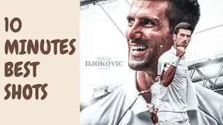 Novak Djokovic Ferocious 10 Minutes Shots