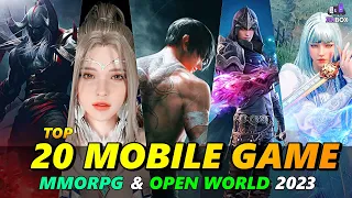 TOP 20 GAME  MMORPG & OPEN WORLD FOR MOBILE  (NEW 2023) - Android & iOS Games