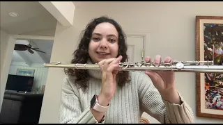 TRYING MY FIRST BEGINNER FLUTE FROM 2012
