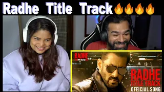 Radhe Title Track Reaction | Radhe Theme Song | The S2 Life