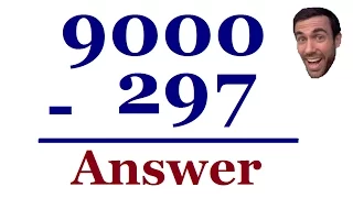 Subtracting - Large numbers