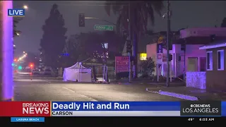 One person killed in Carson hit-and-run crash