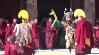 Cham Dance (2) at Rongwu Monastery, Repkong. Amdo Region.