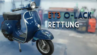 ET3 O Lack Rettung | first paint rescue | Vespa restauration | Restauration | Werkslack ET3