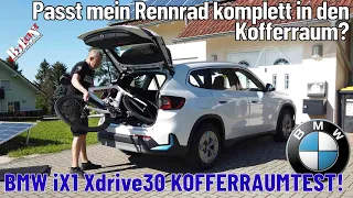 Passt mein Rennrad in den Kofferraum des BMW iX1 xDrive30?