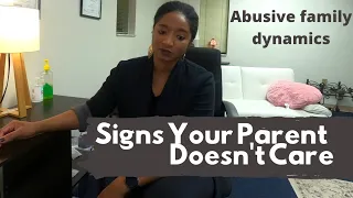 7 SIGNS YOUR PARENTS DON'T CARE| Adults of Emotionally Detached Parents |Psychotherapy Crash Course