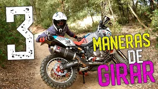 3 MANERAS DE GIRAR TU MAXITRAIL/TRAIL 🏍