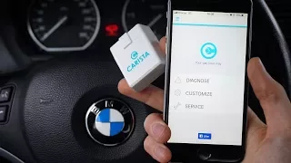 Carista OBD2 BMW VAG coding diagnostic interface for iOS Android