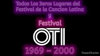 Todos Los 3eros Lugares Del  Festival De La Cancion Latina y Festival OTI (1969 - 2000)