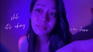 ASMR comfort for the broken 💜 (shh, it’s okay, positive affirmations)