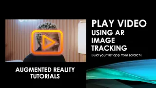 Unity AR Foundation Image Tracking to play Video