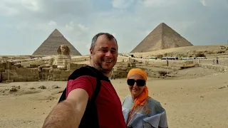 Ne-a prins furtuna cu grindină în Cairo, și am văzut Eclipsa de Soare dintre Piramide