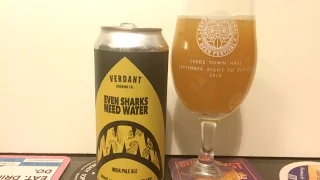 #597 Verdant Brewing Co | Even Sharks Need Water (2017) IPA 6.5%ABV | #EnglishCraftBeer