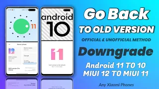 Downgrade MIUI 11 from MIUI 12 | Downgrade MIUI 12 & Android Version | Poco X2 & Any Xiaomi Device