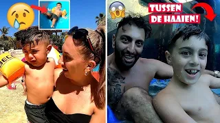 MIAZ IS HIER BANG VOOR IN HET GROOTSTE AQUAPARK TER WERELD EN GLIJDEN TUSSEN HAAIEN! 💦 | #665