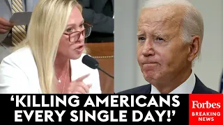 MUST WATCH: Marjorie Taylor Greene Launches Vicious Attack On President Biden's Border Policies