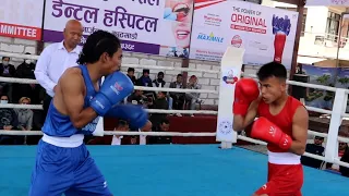 Madan Dangol (Blue) Vs Suman Nepali (Red) Boxing Fight || 52 kg || Bir Ganeshman Boxing Championsip