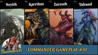 Commander Gameplay # 30 - Neyith v. Karrthus v. Zurzoth v. Talrand [EDH GAMEPLAY]