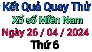 Quay Thử Kết Quả Xổ Số Miền Nam Vĩnh Long Bình Dương Trà Vinh Thứ 6 Ngày 26 /04 /2024