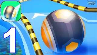 Action Balls - Gyrosphere Race - Gameplay Part 1 Levels 1-17 Going Balls Video (iOS, Android)