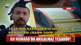 On Numara'da akılalmaz tesadüf!