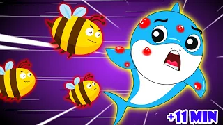 The Bees Go Buzzing | Baby Shark | Kids Song + More