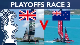 35th America's Cup LV Semi-Final 1 GBR vs. NZL Race 3 | AMERICA'S CUP