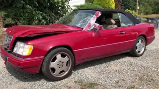 94 Mercedes E320 Cabriolet W124 Engine Test Run Video