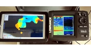 Эхолот + WiFi + планшет (Lowrance Elite5 + Wifi). 3 часть - Карта температур воды