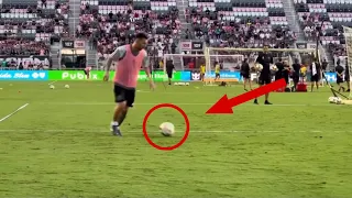 Look what Messi did during training with Inter Miami