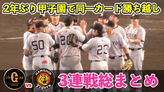 巨人vs阪神 3連戦！戸郷投手のノーノー達成から岡本選手の起死回生の同点復活弾！2年ぶり甲子園での同一カード勝ち越し総まとめ！