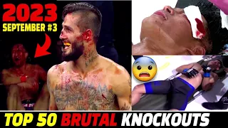 【KO集】 2023年 9月 ムエタイ & MMA、ボクシング 50 Brutalノックアウト | パート3。