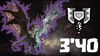 MHW : Tempered Vaal Hazak 歴戦の個体 ヴァルハザク [Charge Blade solo] - 3'40 min.