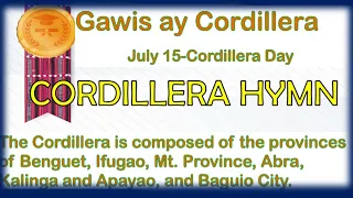 Cordillera Hymn with lyrics