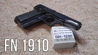 FN 1910 Pistol History and Shooting