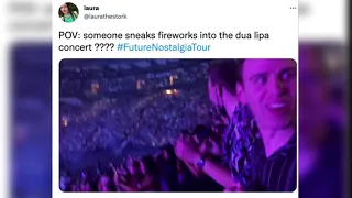 Fireworks cause shooting panic at Dua Lipa concert