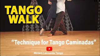 Tango Walk in Argentine Tango  (Technique)