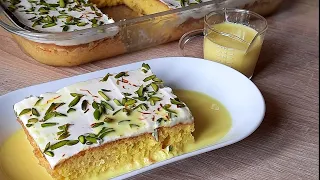 The Best milk cake recipe - Saffron milk cake recipe - Tres leches cake recipe - Rasmalai Cake