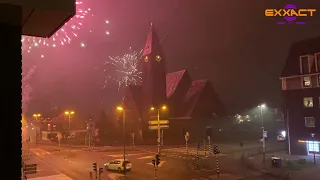 Vuurwerk in Barendrecht nieuwjaarsnacht