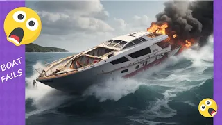 Epic Boat Fails - BOAT FAILS COMPILATION - SHIP IN STORM - BEST SHIP LAUNCHING