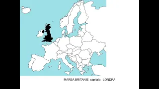 Identifică țări și capitalele europene - teste geografie