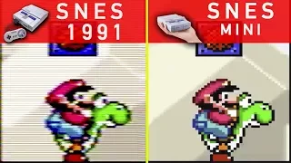 SNES 1991  vs   SNES Mini - Comparativo Gráfico