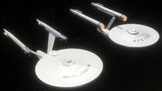 USS Enterprise A v TOS Enterprise Size Comparison