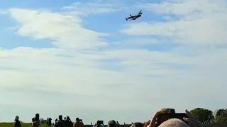 Avro Lancaster bomber PA 474 flypast Markelo, The Netherlands 04-05-2022